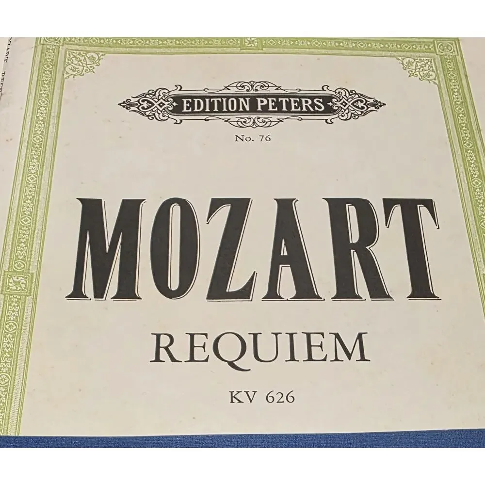 Vintage Classic Piano Music Books Lot Of 5 Bach Mozart Requim Schubert